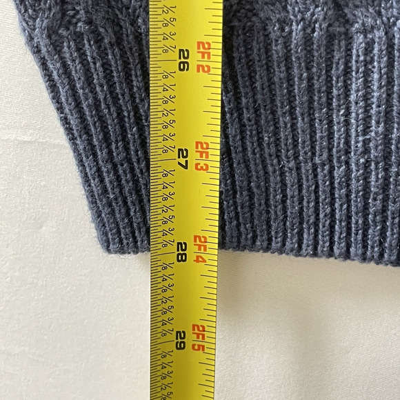 Vintage 90s Northern Isles Sweater XL Knit Blue Striped Grandpa Fisherman Retro - Picture 6 of 6